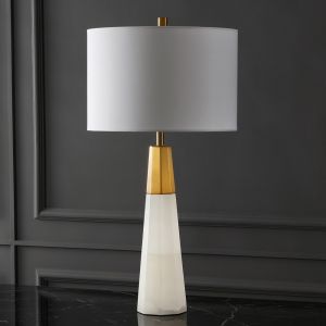 Safavieh - Couture - Toto Alabaster Table Lamp - White - Gold - CTL1041A