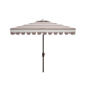 Safavieh - Vienna 7.5'Square Umbrella - Grey - White - PAT8411B