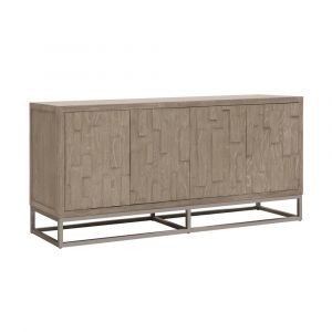 Scott Living Heritage 4-Door Credenza with Metal Base - P401DJ041