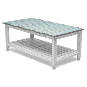 Sea Winds - Picket Fence Coffee Table - B78203-DBLEU/WH