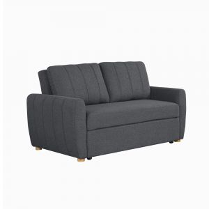 Serta by Lifestyle Solutions - Isak Convertible Loveseat, Charcoal - 112A033CHR