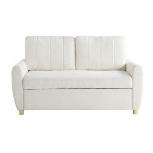 Serta by Lifestyle Solutions - Isak Convertible Loveseat, Ivory - 112A033IVO