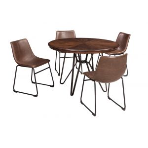 Signature Design by Ashley - Centiar 5-Piece Dining Room Round Table Set