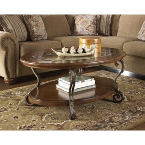 Signature Design by Ashley - Nestor Oval Cocktail Table - T517-0 - Quickship