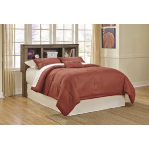 Signature Design by Ashley - Trinell Brown Full Panel Bed with Bookcase Headboard