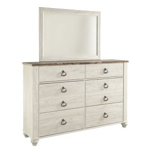 Signature Design by Ashley - Willowton Dresser And Mirror