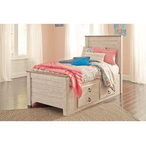 Signature Design by Ashley - Willowton Twin Bed w/Storage