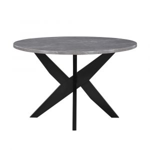Steve Silver - Amy 48-inch Round Faux-Marble Dining Table - AMY4848T
