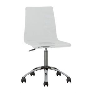 Steve Silver - Arthur Adjustable Swivel Desk Chair - Clear - AU650S