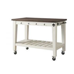 Steve Silver - Cayla Two Tone Kitchen Cart - CY400CKW