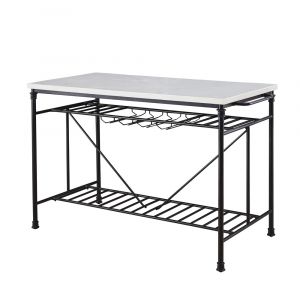 Steve Silver - Claire White Marble Top Counter Kitchen Island - CR540CK