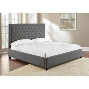Steve Silver - Isadora King Upholstered Bed in Gray - ID890KBEDG