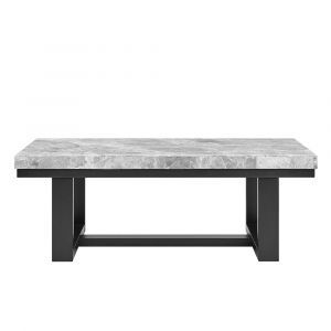 Steve Silver - Lucca Gray Marble Top Coffee Table - LC350C