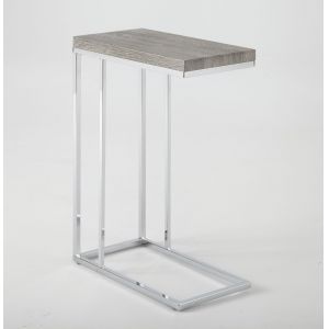 Steve Silver - Lucia Chairside End Table in Gray/Brown - LU350CE
