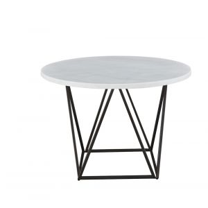Steve Silver - Ramona White Marble Top Round Dining Table - RM440WT