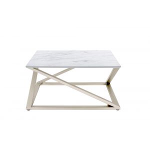 Steve Silver - Zurich Faux White Marble Top Cocktail Table - ZU100C
