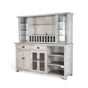 Sunny Designs - Alpine Grey -  Buffet & Back Bar Hutch  - 1969AG