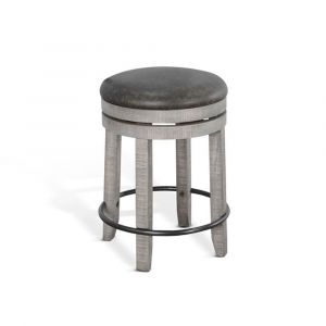 Sunny Designs - Alpine Grey -  Counter Swivel Stool, Cushion Seat - 1624AG-24