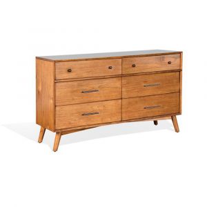 Sunny Designs - American Modern -  American Modern 6 Drawer Dresser - 2336CN-D2