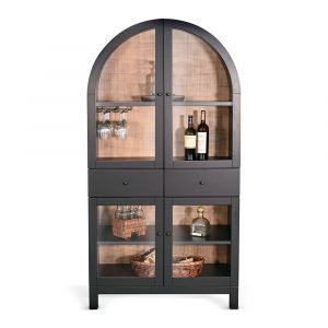 Sunny Designs -  Arched Wine Bar Cabinet - 2117BL