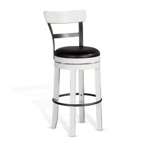 Sunny Designs - Carriage House -  Industrial Swivel Barstool - 1624EC-B30