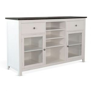 Sunny Designs - Carriage House -  Wood White Buffet with Drawers - 1976EC-B