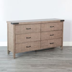 Sunny Designs -  Desert Rock Modern Mahogany Dresser in Desert Rock-Light Brown - 2357DR-D