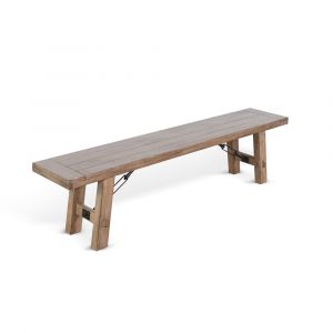 Sunny Designs - Doe Valley -  Bench with Turnbuckle, Wood Seat - 1522BU