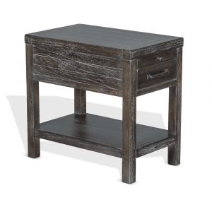 Sunny Designs - Dundee Chair Side Table in Dark Brown - 3271KB-CS