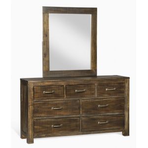 Sunny Designs - Flex Life Ranch House Dresser & Mirror Set in Dark Brown - 2319TL-D_M