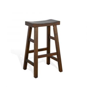 Sunny Designs - Homestead -  Bar Saddle Seat Stool, Wood Seat - 1768TL-30