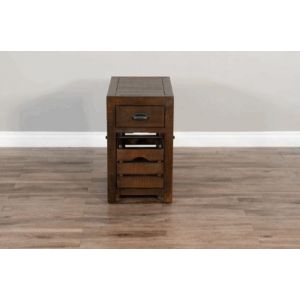 Sunny Designs - Homestead Chair Side Table - Dark Brown - 3266TL-CS