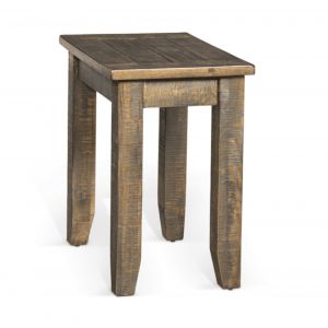 Sunny Designs - Homestead Chair Side Table in Dark Brown - 3292TL-CS