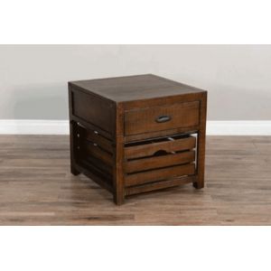 Sunny Designs - Homestead End Table - Dark Brown - 3266TL-E