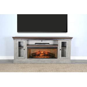 Sunny Designs - Homestead Hills -  Media Console with Fireplace - 3649TA-CF