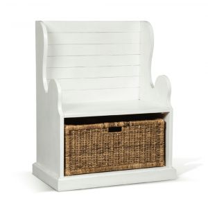 Sunny Designs - Manor House Hall Seat in White - 2026RB