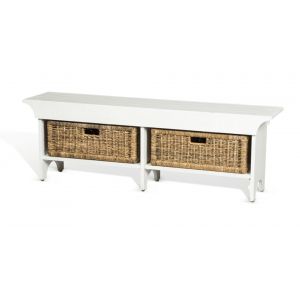 Sunny Designs - Manor House Short Bench in White - 2025RB-S