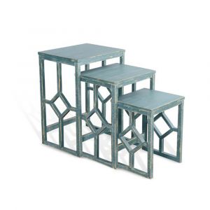 Sunny Designs - Marina -  Sea Grass Nesting Table - 2087SG