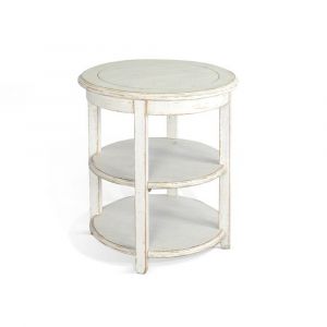 Sunny Designs - Marina -  White Sand Side Table - 2085WS