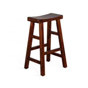 Sunny Designs - Santa Fe -  Bar Saddle Seat Stool, Wood Seat - 1768DC2-30