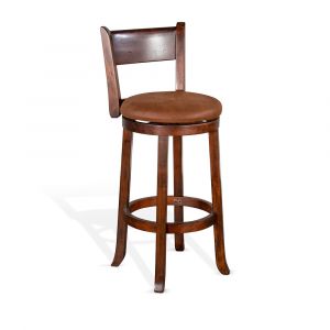 Sunny Designs - Santa Fe -  Swivel Barstool with Cushion Seat - 1646DC-B30