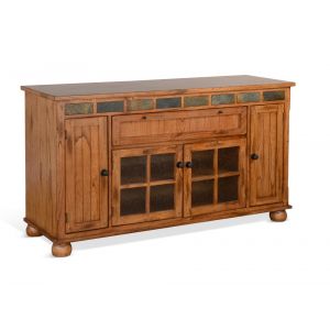 Sunny Designs - Sedona Counter Height TV Console in Light Brown - 2728RO2