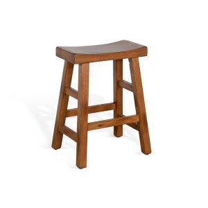 Sunny Designs - Sedona -  Counter Saddle Seat Stool, Wood Seat - 1768RO2-24