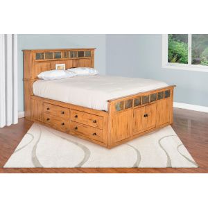 Sunny Designs - Sedona -  Eastern King Storage Bed with Slate - 2334RO-SEK