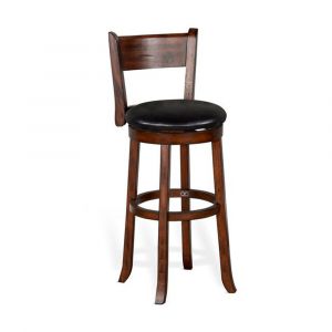 Sunny Designs - Tuscany -  Bar Swivel Barstool, Cushion Seat & Back - 1646VM-B30