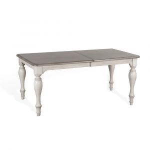 Sunny Designs - Westwood Village Dining Table - Taupe and White - 1108WV