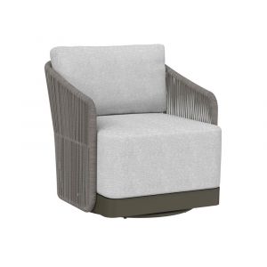 Sunpan - Allariz Swivel Armchair - Warm Grey - Gracebay Light Grey - 109651