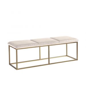 Sunpan - Irongate Alley Bench - Burnished Brass - Piccolo Prosecco - 105517