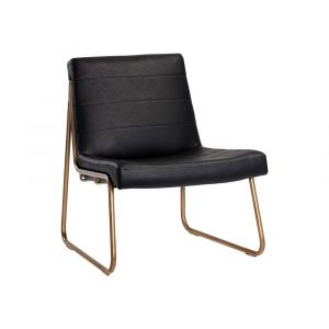 Sunpan - Irongate Anton Lounge Chair - Vintage Black - 105098