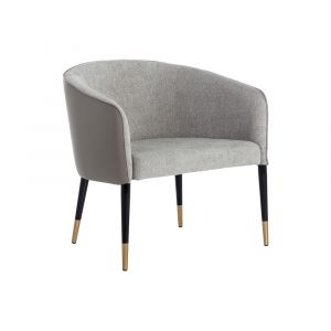 Sunpan - Ikon Asher Lounge Chair - Flint Grey / Napa Taupe - 109359